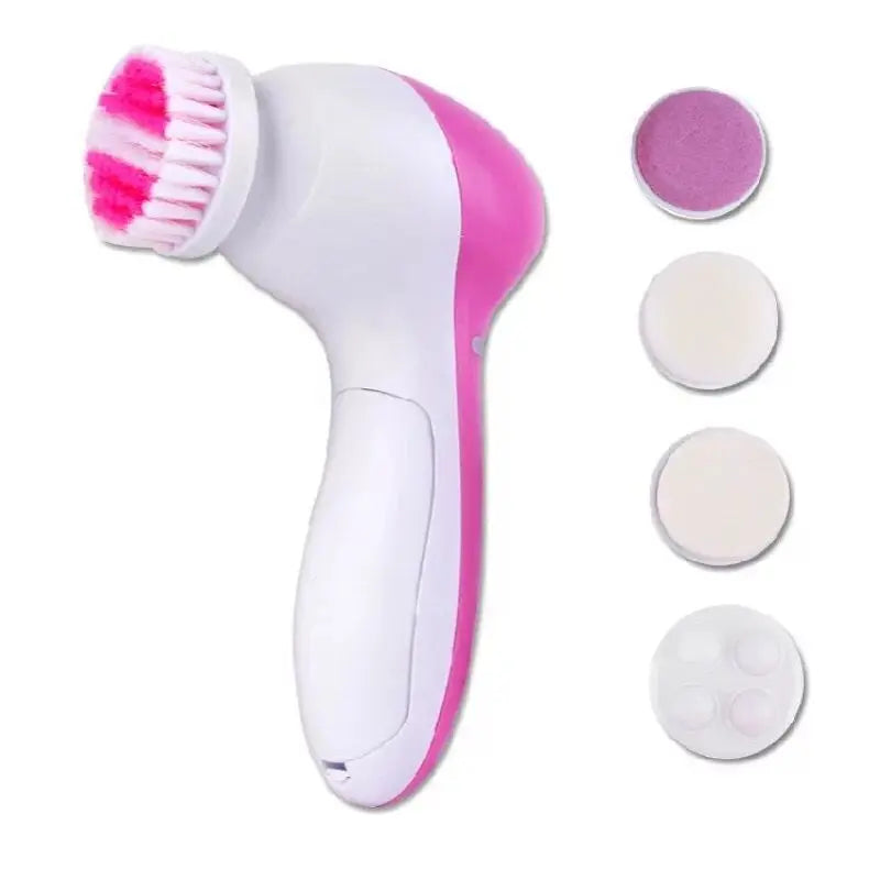 GlowPro 5-in-1 Electric Facial Cleansing Brush – Spa Skin Care System