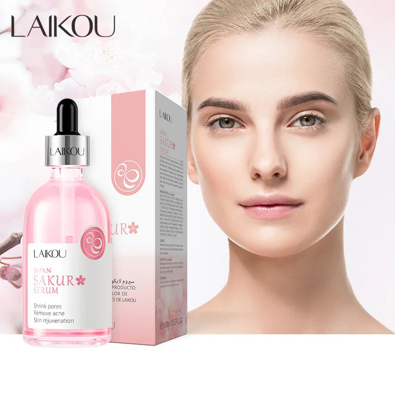 LAIKOU Sakura Vitamin C Essence - Hydrating & Brightening Facial Serum